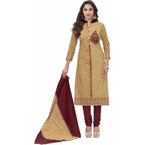 Miraan Women's Cotton Printed Readymade Salwar Suit in Kuwait