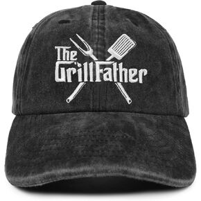 InnoBeta Grilling Gifts for Men, The Grill Father Baseball Cap, Gifts for Grilling Men