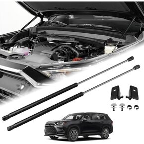 Hood Struts for Grand Highlander 2024 2025, Hood Lift Support No Drill Front Gas Springs Shocks | Compatible with Toyota Grand Highlander Accessories 2024-2025