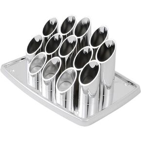 KC9950 Vintage Speaker Cover, Chrome Pipe Organ Style, for 6x9, 1 Pack