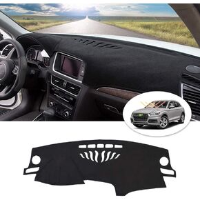 Cartist Dashboard Cover Mat for 2008-2020 2021 2022 Audi Q5 Accessories Dash Cover Flannel Dash Mat Sunshade Glare UV Rays Protector