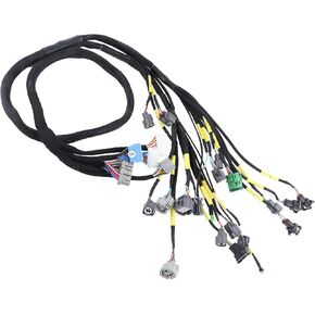 Engine Wiring Harness Compatible with Honda Civic Integra B16 B18 D16 OBD1 Budget D & B-Series Tucked CNCH-OBD1-1