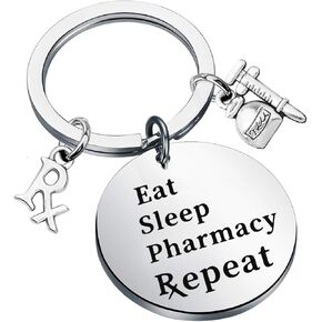 ENSIANTH Funny Pharmacy Tech Gift Pharmacist Gift Eat Sleep Pharmacy Repeat Pharmacy Tech Gift