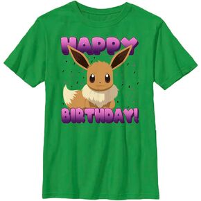 Fifth Sun Kids' Pokemon Eevee Birthday Boys Short Sleeve Tee Shirt