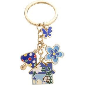 MAFELOE سلاسل المفاتيح على حقيبة حقائب اليد حقيبة الظهر محفظة مفتاح السيارة، قلادة سحر الحلي سلاسل المفاتيح للنساء والرجال in Kuwait