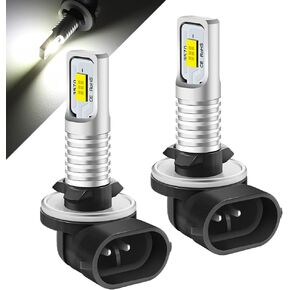 DC/AC 9-36V 889 881 LED Fog Light Bulb, Xenon White 6000K 6.5W 1600LM 2 x 3570 Chips 881L 881X 886 894 894X 896 898 862 888 H27 LED Fog Light Bulb for Cars,Trucks,SUVs.(2-Pack).