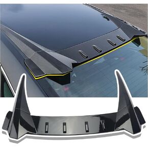 Roof Spoiler Fit for 10th Honda Civic Type-R Sedan Rear Window Rear Spoiler Wing Lip for 2016-2021 Honda Civic 3 Pieces Accessories (Glossy Black)