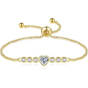 White Gold Plated Flower Bracelets for Women: Adjustable Cubic Zirconia Flower Ankle Chain in Kuwait