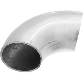 X AUTOHAUX 1 Pcs OD 1.25 Inch 90 Degree Mandrel Bend Elbow SS304 Stainless Steel Exhaust Elbow Pipe for Car Modified Exhaust System 1.25" Piping Silver Tone