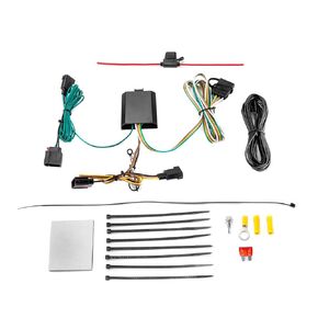 Wsays Vehicle-Side 4-Pin Trailer Wiring Harness Compatible with Jeep Patriot Fit Dodge Durango Caliber Grand Caravan Fit Chrysler&Town Country 2008-2017 Plug & Play Connect Tail Signal Turn Lights