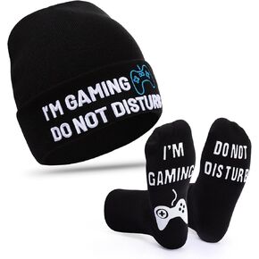 Gamer Gifts, Funny Gaming Socks Beanie Hat, Graduation Valentines Fathers Day for Men Teenage Boys