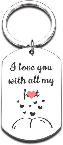 هدايا عيد الحب له - سلسلة مفاتيح مضحكة للزوج وصديقها من زوجة وصديقة عيد ميلاد، أحلى يوم الذكرى السنوية لعيد الميلاد، حشوات تخزين الزفاف، هدايا الزوجين المشاغب له in Kuwait