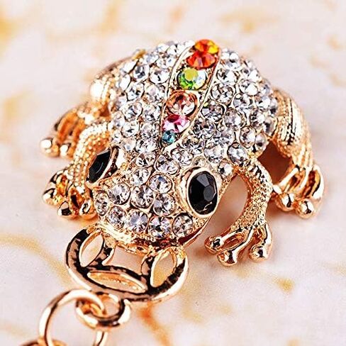 لطيف الحيوان BlingBling بلورات المفاتيح الحيوان حلية كيرينغ سيارة حقيبة حافظة نقود حقائب السيارات مفتاح قلادة ديكور in Kuwait