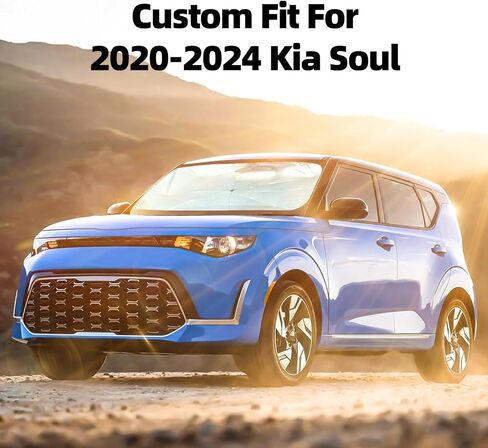 2024 Windshield Sun Shade Custom Fit for Kia K5 2021-2025 Accessories, Upgraded Car Sunshade Umbrella with 360° Rotation, Foldable Sun Shield Cover for Car Windshield Block UV Rays in Saudi Arabia