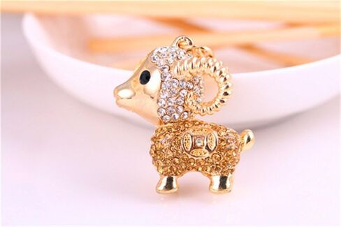 Cute Animal BlingBling Crystals Keychain Animal Charm Keyring Car Bag Wallet Purse Handbags Cars Key Pendant Decor in Kuwait