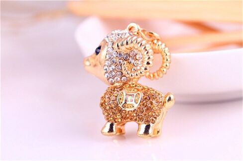 Cute Animal BlingBling Crystals Keychain Animal Charm Keyring Car Bag Wallet Purse Handbags Cars Key Pendant Decor in Kuwait