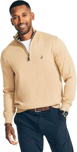 Nautica Men's Sustainably Crafted Classic Fit Deck Polo, Fleet Orange, Small in Saudi Arabia