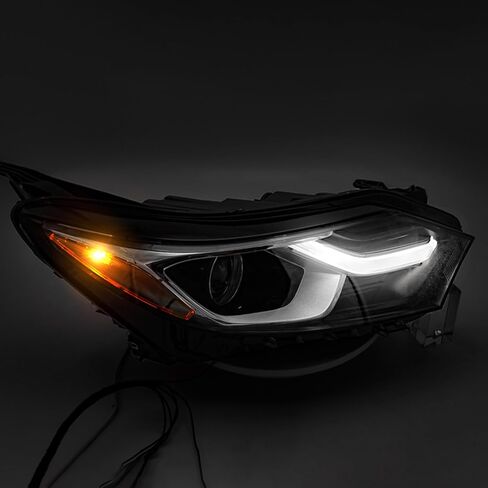 مصباح أمامي FIONE Xenon/HID متوافق مع Chevy Equinox 2018 2019 2020 2021 LED DRL كشافات أمامية بديلة للركاب الأيمن RH in Kuwait