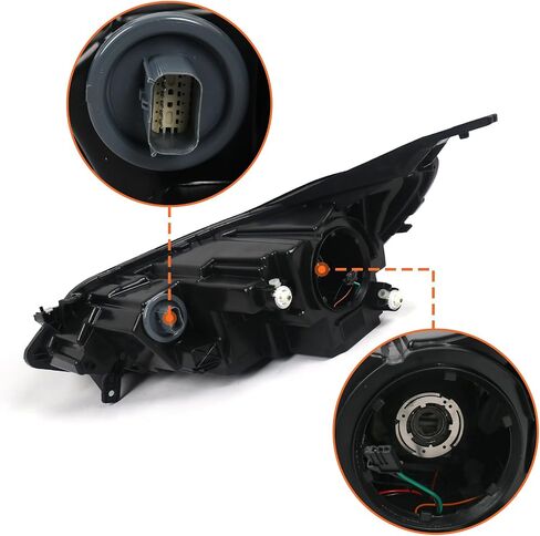 مصباح أمامي FIONE Xenon/HID متوافق مع Chevy Equinox 2018 2019 2020 2021 LED DRL كشافات أمامية بديلة للركاب الأيمن RH in Kuwait