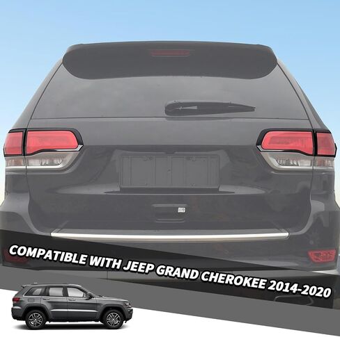 Jimen Taillight Cover Trim Bezel Compatible with Jeep Grand Cherokee 2014-2020 (Black) in Saudi Arabia