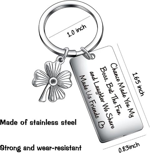 De&ai Boss Keyring Gift, Leaving Mentor Coworker Fun and Laughter We Share Made Us Friends Boss Gift in Kuwait
