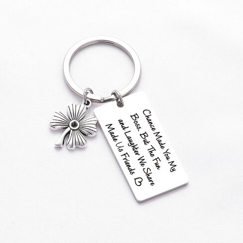 De&ai Boss Keyring Gift, Leaving Mentor Coworker Fun and Laughter We Share Made Us Friends Boss Gift in Kuwait