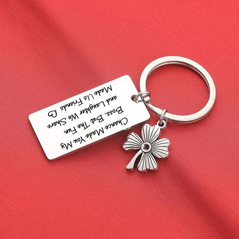 De&ai Boss Keyring Gift, Leaving Mentor Coworker Fun and Laughter We Share Made Us Friends Boss Gift in Kuwait