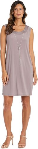 R&M Richards Women's Sheer Knee-Length Shift Dress and Jacket Set in Saudi Arabia