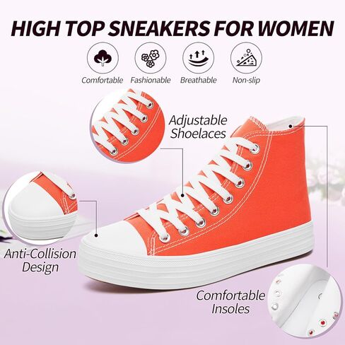 أحذية رياضية عالية الجودة من Witwatia للنساء، أحذية قماشية كاجوال برباط، أحذية تنس مريحة، أحذية مشي كلاسيكية بمقدمة مستديرة in Kuwait