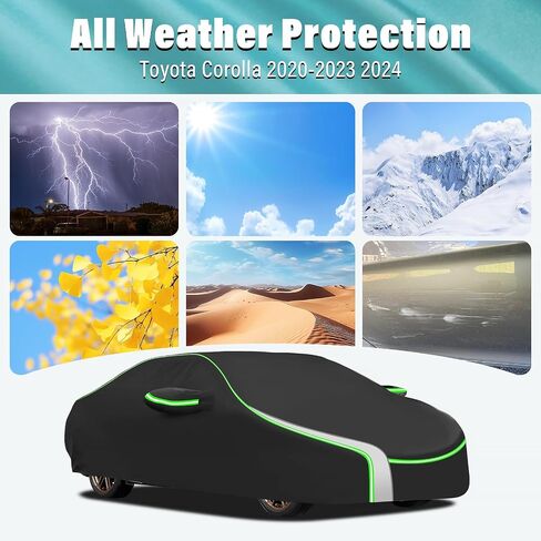 Peleus Car Cover for 1994-2024 Toyota RAV4, Waterproof Custom-fit All Weather Sun Rain UV Dust Snow Protection Windproof Outdoor RAV4 SUV Car Cover with Door Zipper in Saudi Arabia