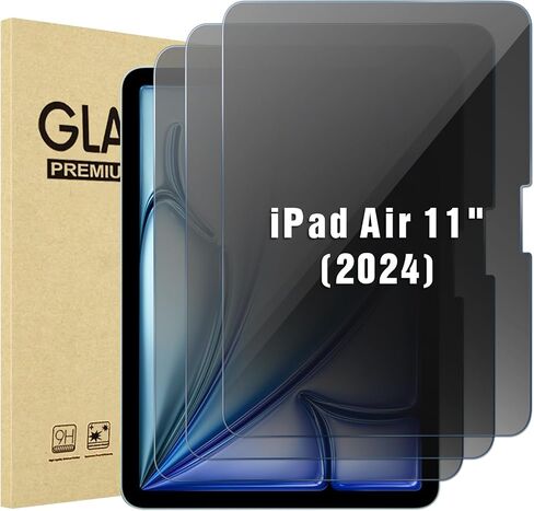 عبوة واحدة من واقي شاشة ProCase لجهاز iPad Air 11 بوصة M2 2024 (الجيل السادس)، طبقة زجاجية مقواة مضادة للتجسس لجهاز iPad Air 6 A2902 A2903 A2904 in Kuwait