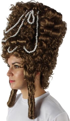 Women Beehive Wig – Elegant French Queen Style with Breathable Standard Cap – Perfect for Cosplay and Halloween, Flame-Retardant Synthetic Fiber, Pink in Kuwait
