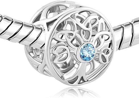 شجرة الحياة سلتيك عقدة مارس جوهرة الميلاد سحر الخرز لسوار باندورا in Kuwait