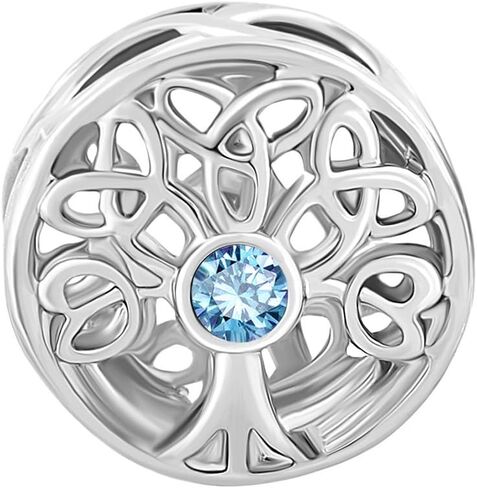 شجرة الحياة سلتيك عقدة مارس جوهرة الميلاد سحر الخرز لسوار باندورا in Kuwait