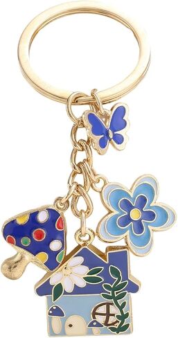 MAFELOE سلاسل المفاتيح على حقيبة حقائب اليد حقيبة الظهر محفظة مفتاح السيارة، قلادة سحر الحلي سلاسل المفاتيح للنساء والرجال in Kuwait