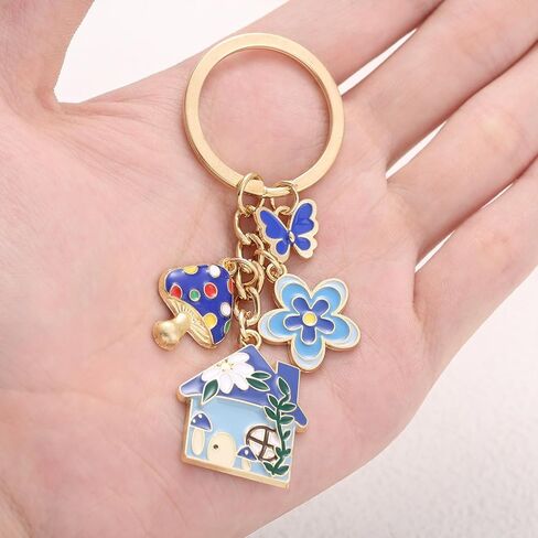 MAFELOE سلاسل المفاتيح على حقيبة حقائب اليد حقيبة الظهر محفظة مفتاح السيارة، قلادة سحر الحلي سلاسل المفاتيح للنساء والرجال in Kuwait