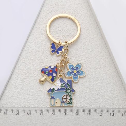 MAFELOE سلاسل المفاتيح على حقيبة حقائب اليد حقيبة الظهر محفظة مفتاح السيارة، قلادة سحر الحلي سلاسل المفاتيح للنساء والرجال in Kuwait