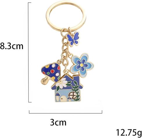 MAFELOE سلاسل المفاتيح على حقيبة حقائب اليد حقيبة الظهر محفظة مفتاح السيارة، قلادة سحر الحلي سلاسل المفاتيح للنساء والرجال in Kuwait