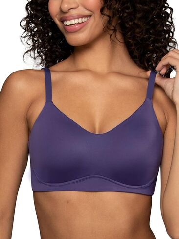 Vanity Fair Women's Wireless Bra, Soft Smoothing Fabrics & Breathable Cups, Simple Sizing Available S-3XL in Saudi Arabia