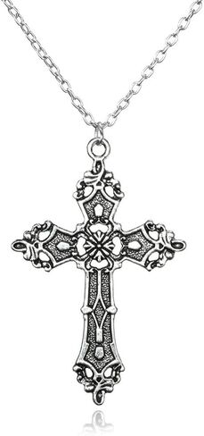FUTIMELY Gothic Cross Earrings Necklace Jewelry Set Retro Punk Cross Earrings Necklace Dark Gothic Cross Jewelry for Women in Saudi Arabia