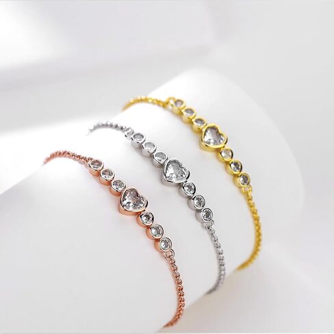 White Gold Plated Flower Bracelets for Women: Adjustable Cubic Zirconia Flower Ankle Chain in Kuwait