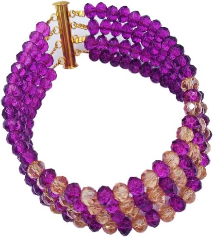 Women's Fashion Beaded Crystal Nigerian Bridal Wedding Party Necklace African Beads Jewelry Set in Kuwait