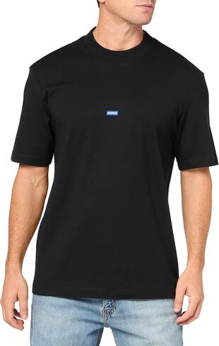 HUGO Men's Small Logo Block Cotton T-Shirt in Saudi Arabia
