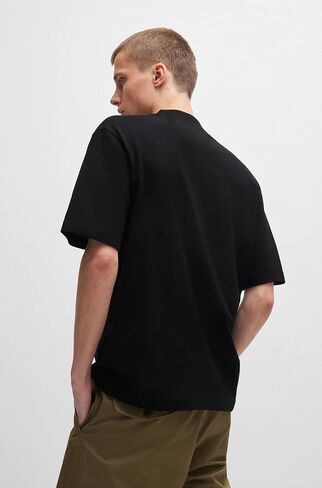 HUGO Men's Small Logo Block Cotton T-Shirt in Saudi Arabia
