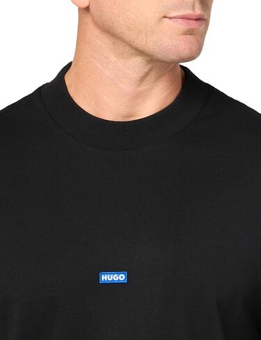 HUGO Men's Small Logo Block Cotton T-Shirt in Saudi Arabia