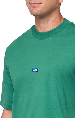 HUGO Men's Small Logo Block Cotton T-Shirt in Saudi Arabia