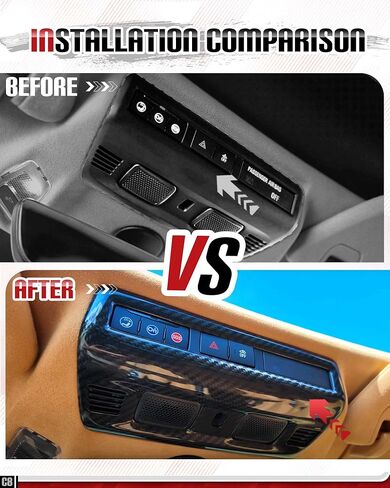 حقيقي ألياف الكربون سقف القراءة ضوء غطاء المصباح صالح لل كورفيت C8 2020-2025 الداخلية لوحة التحكم في الضوء العلوي القراءة غطاء خفيف in Kuwait