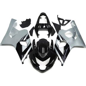 WYNMOTO Motorcycle Dark Iridium Double Bubble Windscreen Windshield Compatible for Suzuki 04 05 GSX-R 600 GSXR 750 GSXR600 GSXR750 K4 2004 2005 (Deep Iridium)