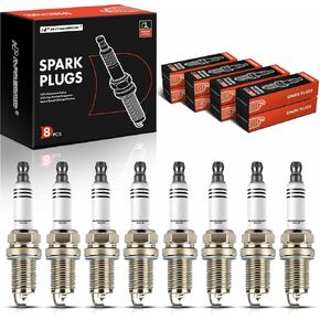 A-Premium Iridium & Platinum Spark Plugs Compatible with Audi Q7 2007-2010, A6 Quattro 2007-2011, A8 Quattro 2007-2012, S5 2008-2012 & Volkswagen Touareg 2007-2009, 4.2L, Pack of 8