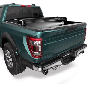 Soft Quad Truck Bed Tonneau Cover Compatible for 2009-2014 Ford F-150 (Excl. Raptor Series) 6.5 FT Bed——78 inch (Reflective Style)
